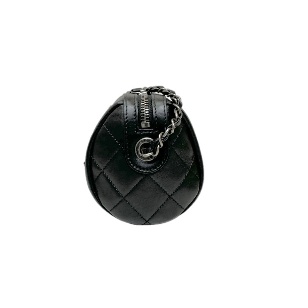 Chanel Bowling Chain-Strap Black Bag