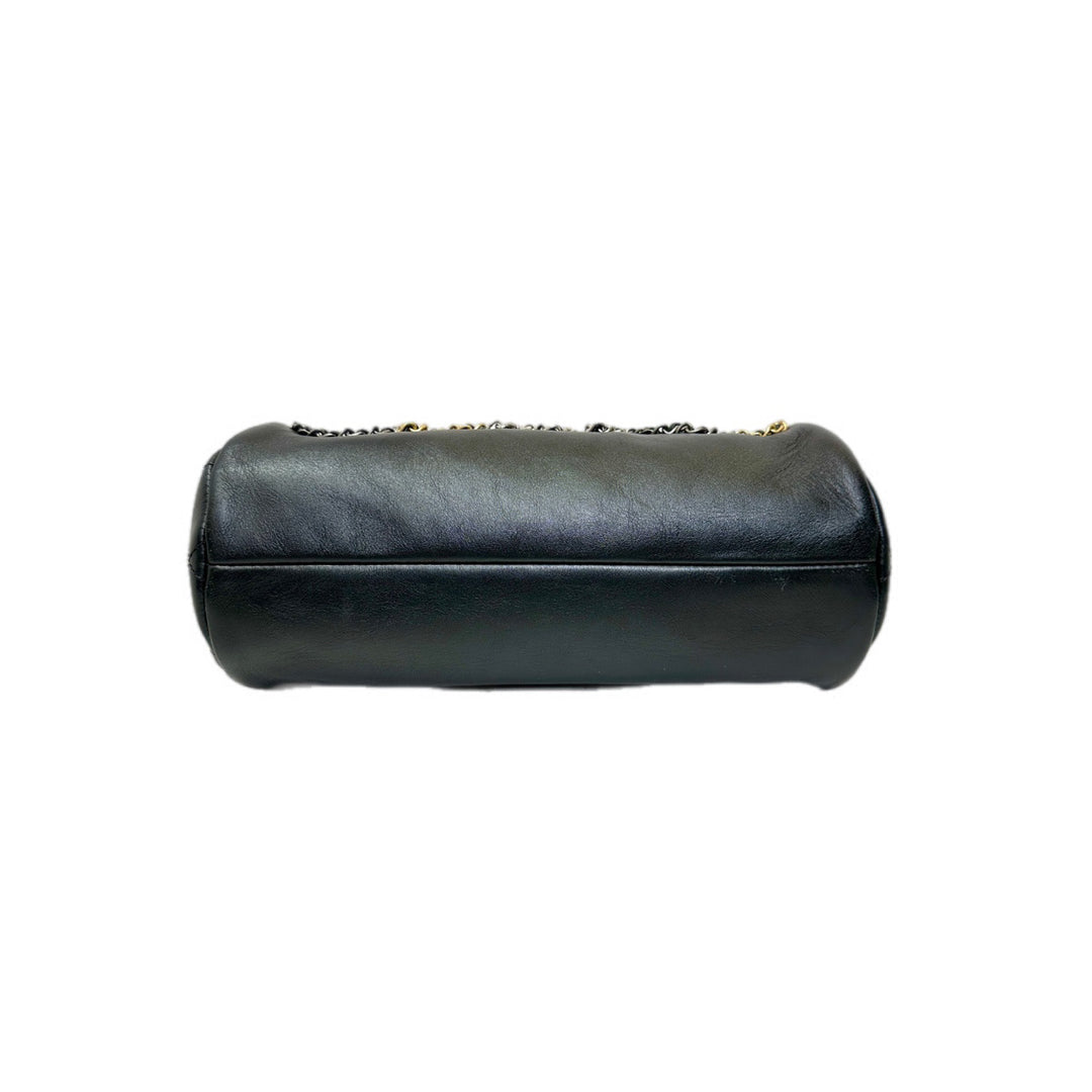 Chanel Bowling Chain-Strap Black Bag
