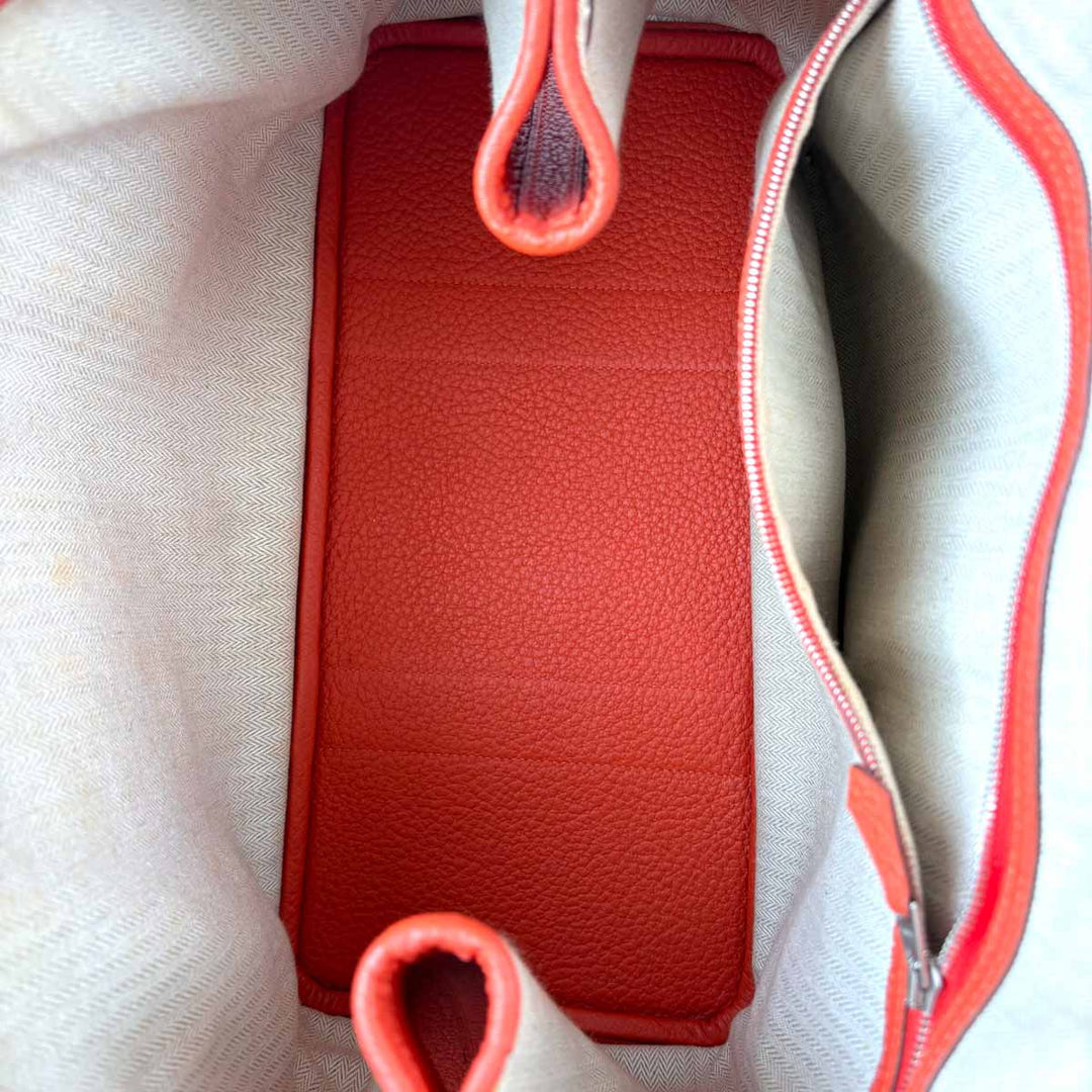 Hermes Garden Party 36cm Orange TC Leather