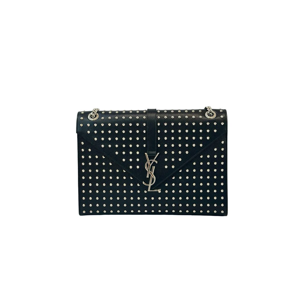 YSL Studded Envelope Shoulder Bag