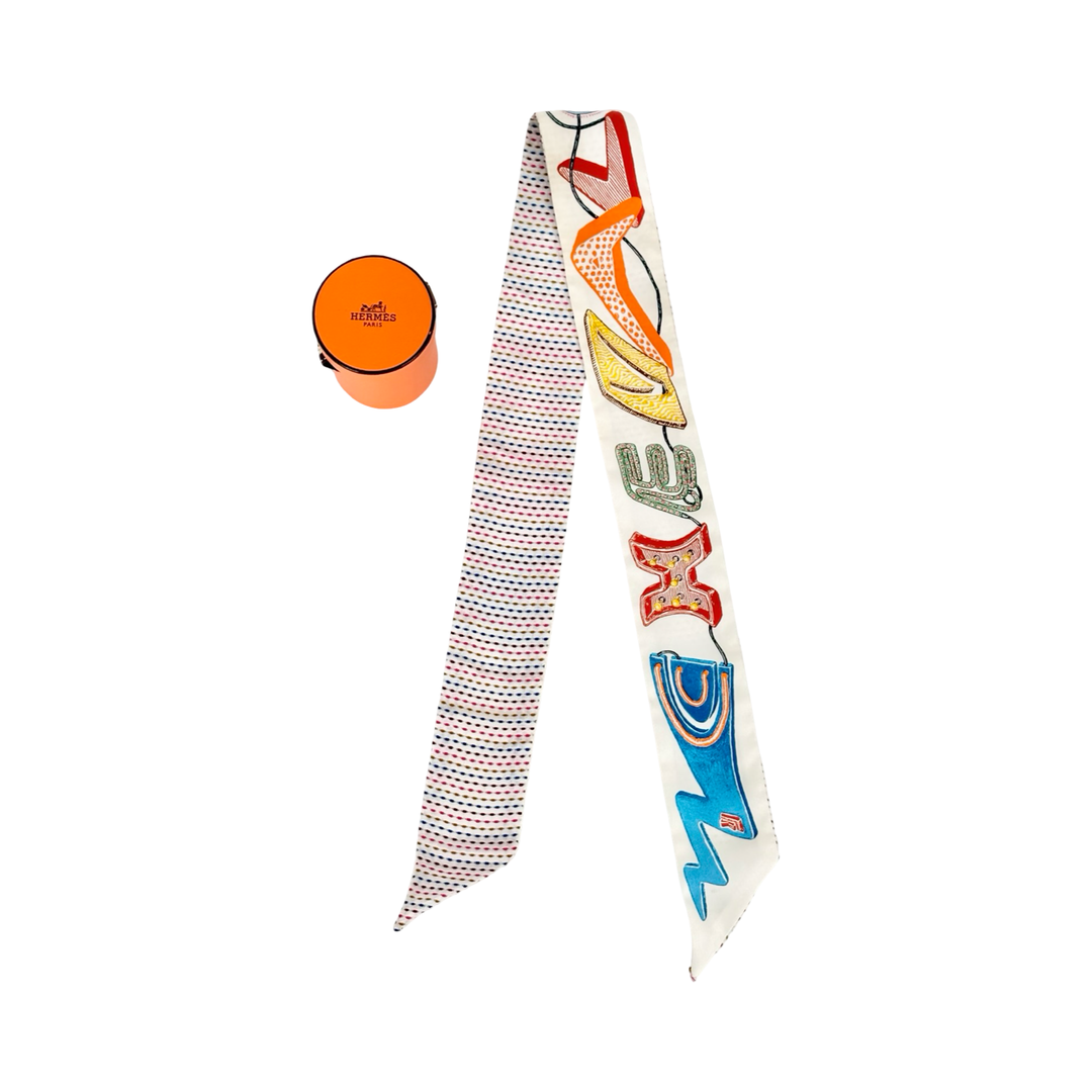 Hermes Chevaloscope Pointille Used Twilly