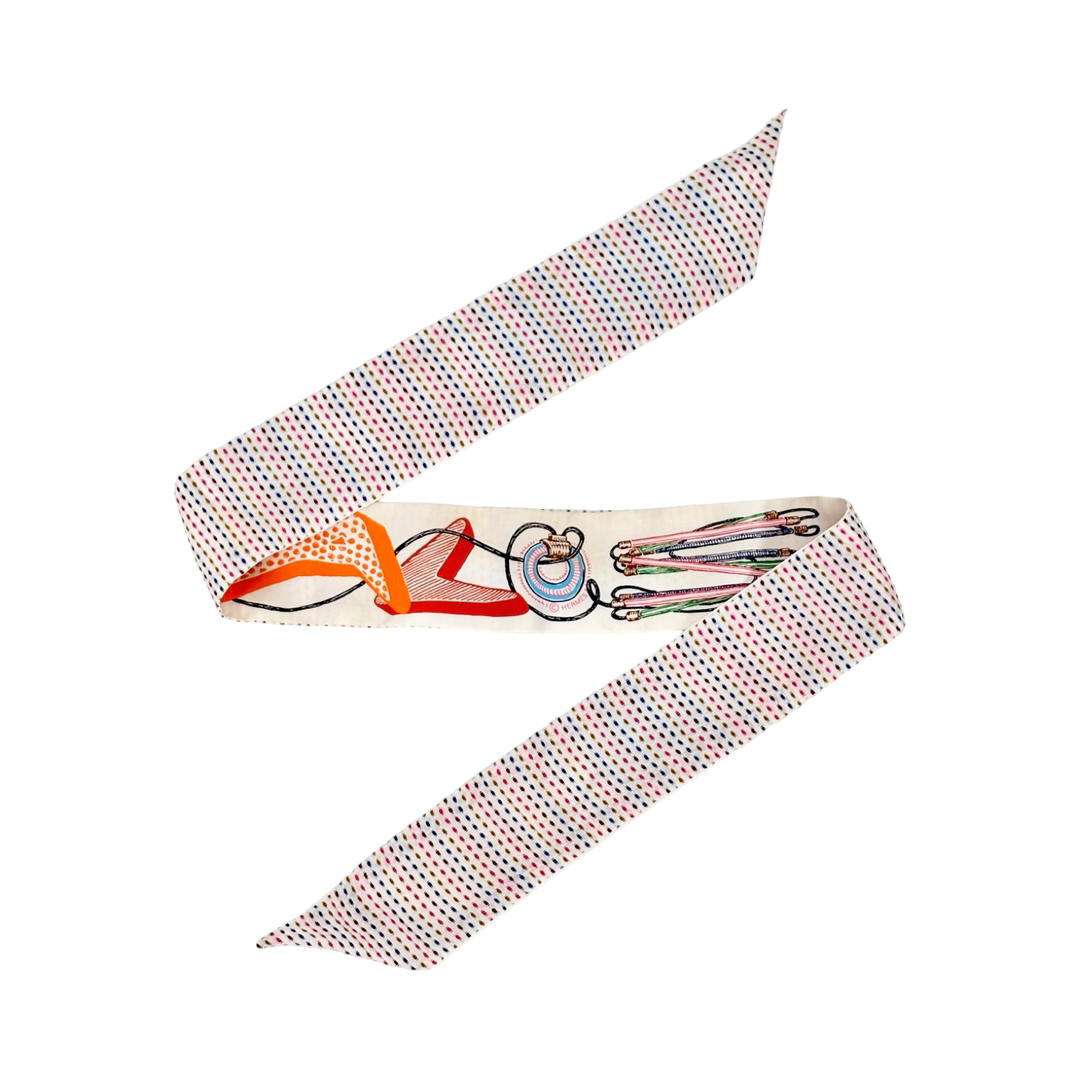 Hermes Chevaloscope Pointille Used Twilly