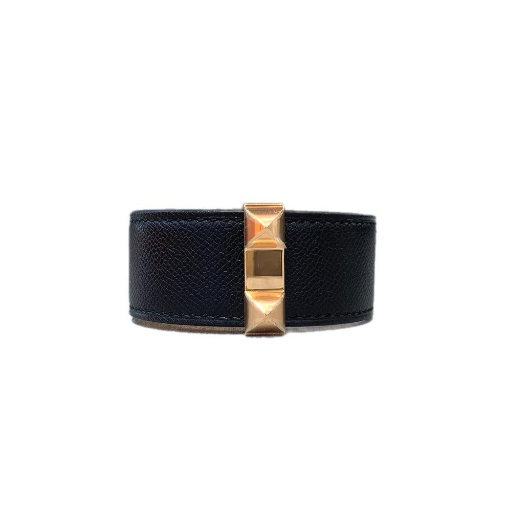 Hermes CDC Black Calfskin Bracelet