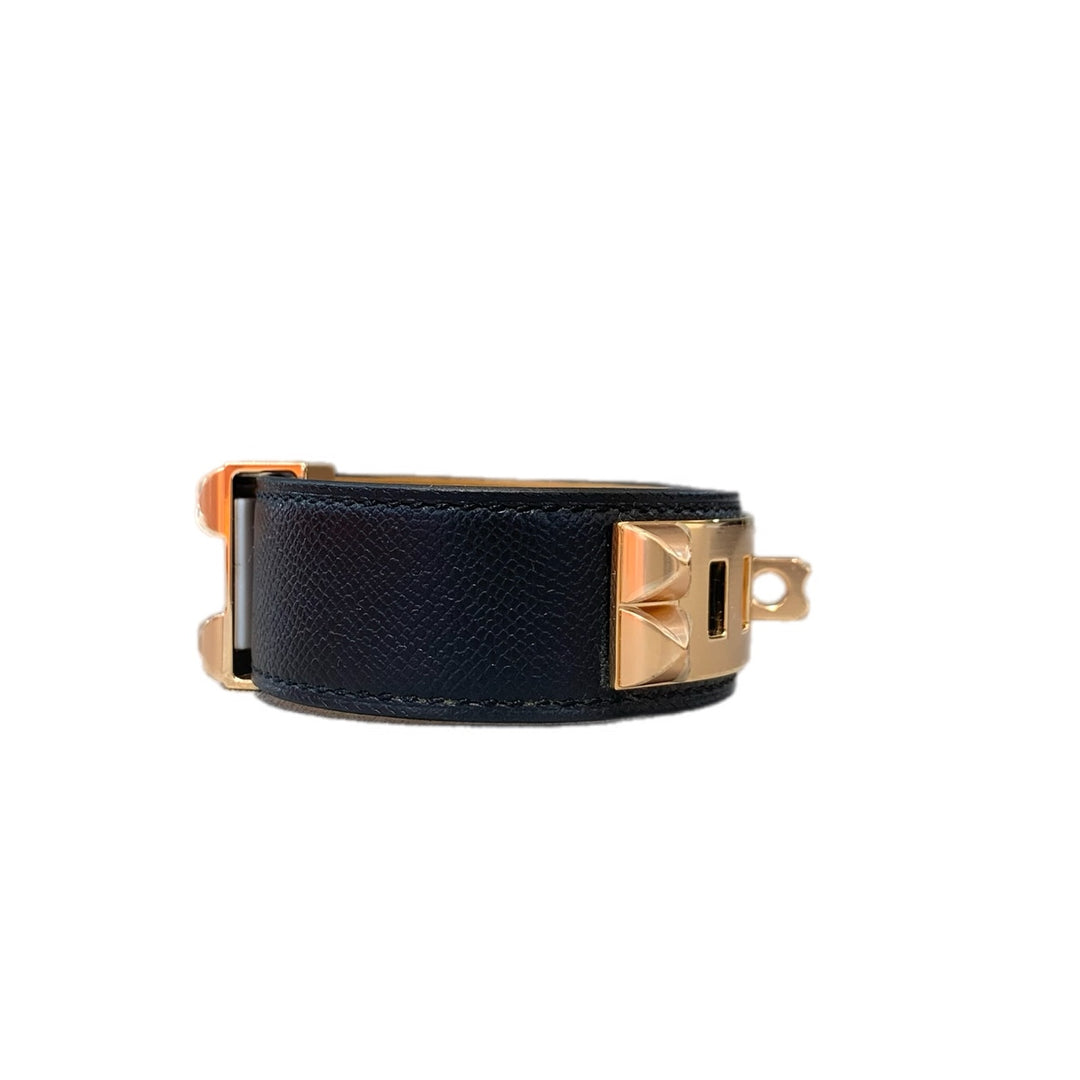 Hermes CDC Black Calfskin Bracelet