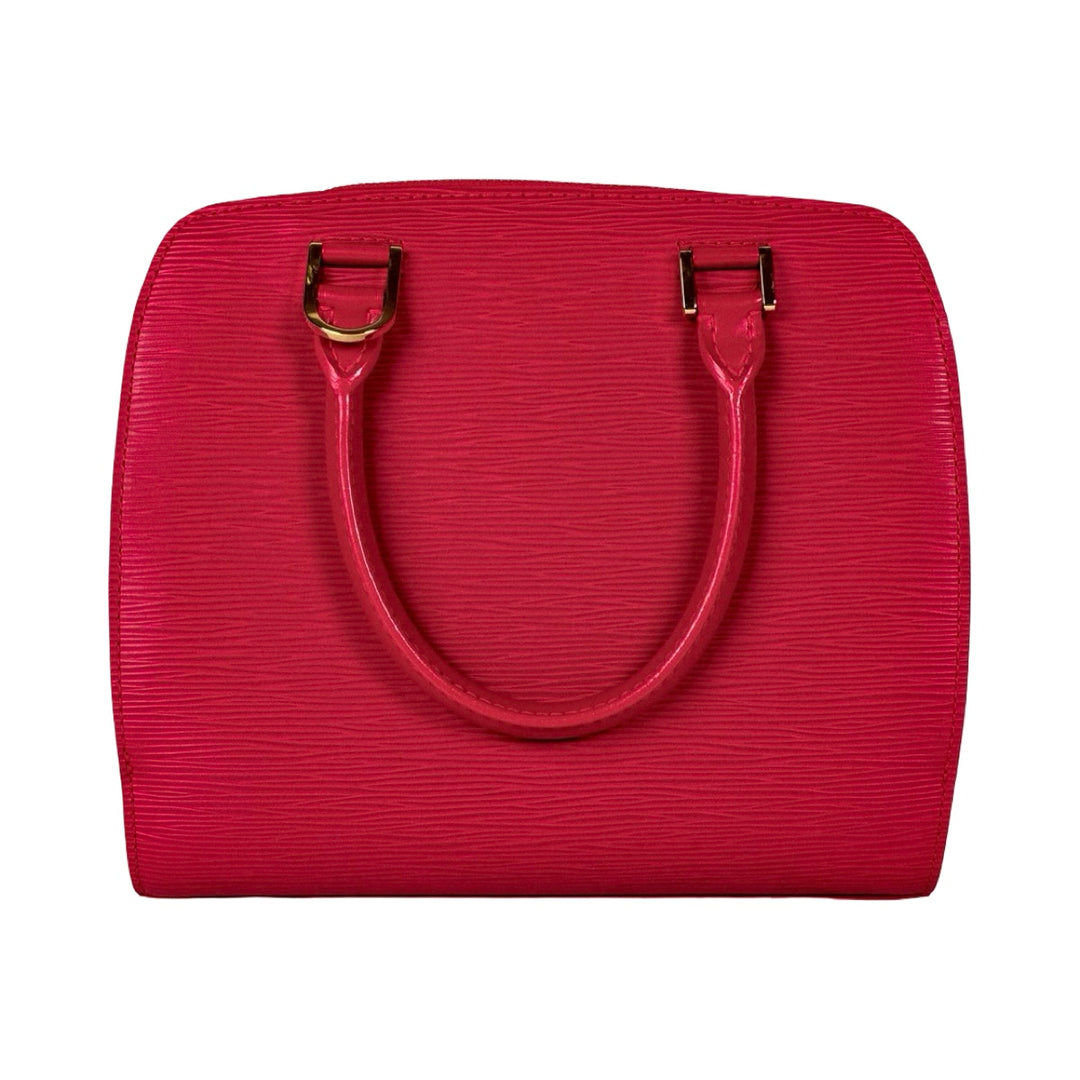 Louis Vuitton Vintage Tote Bag Epi Leather Red