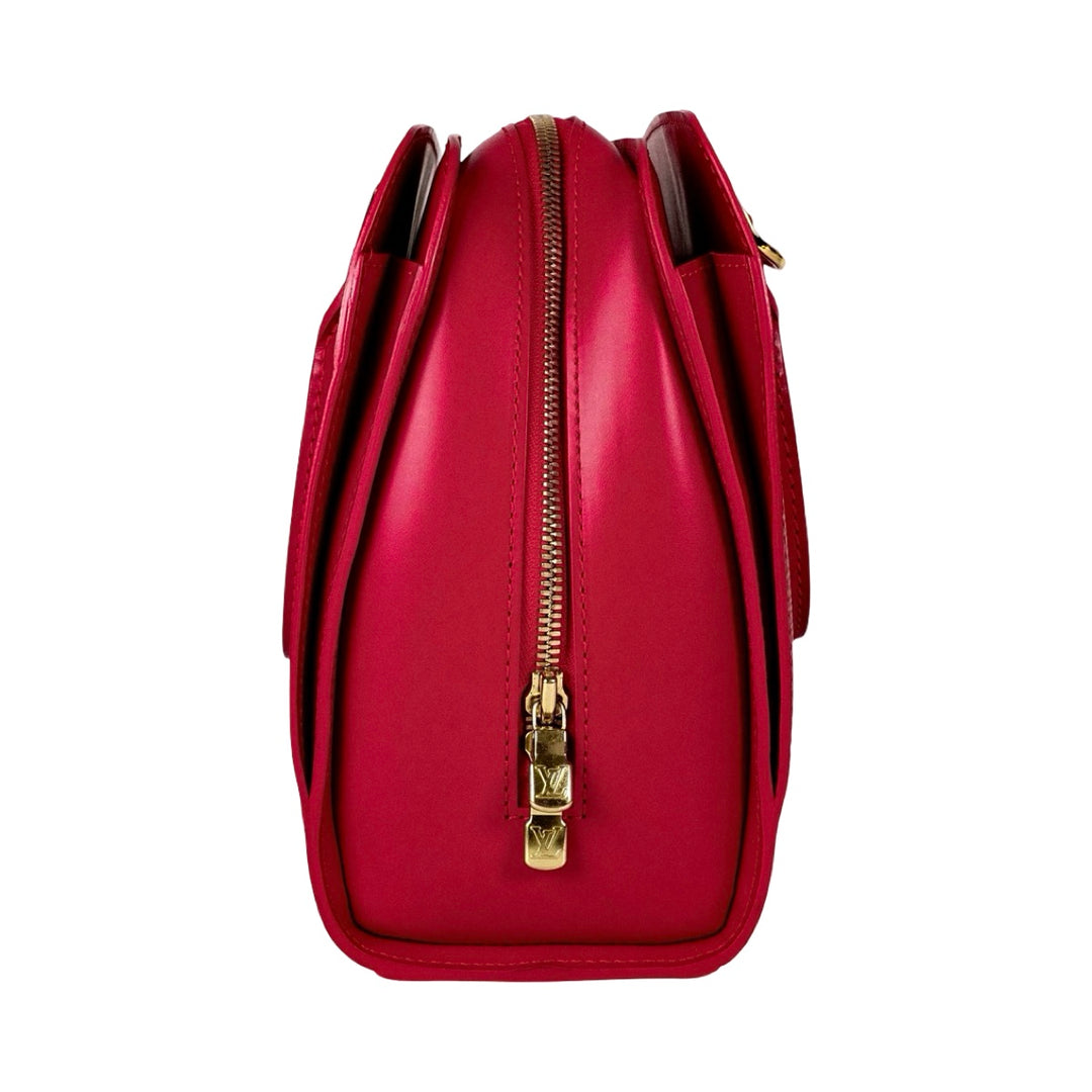 Louis Vuitton Vintage Tote Bag Epi Leather Red