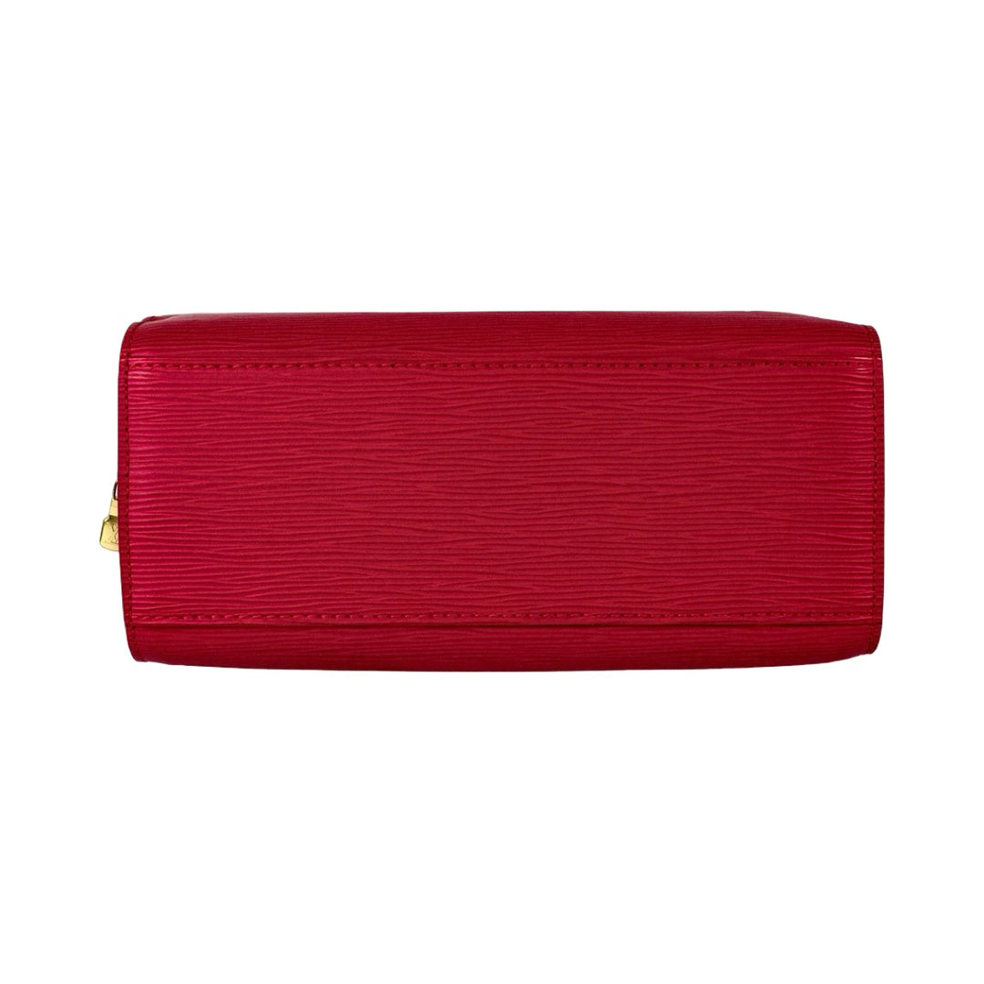 Louis Vuitton Vintage Tote Bag Epi Leather Red