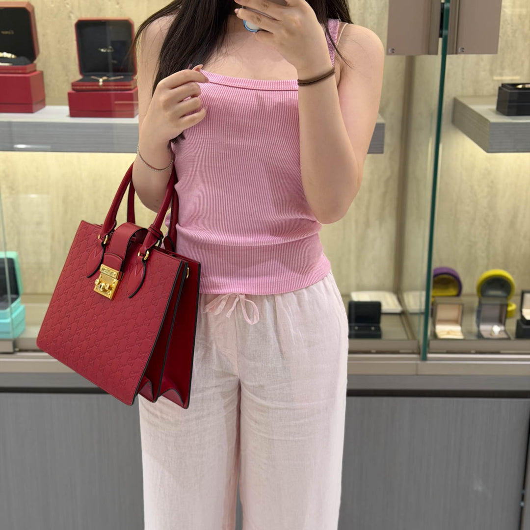 Gucci Padlock Handle Tote Bag