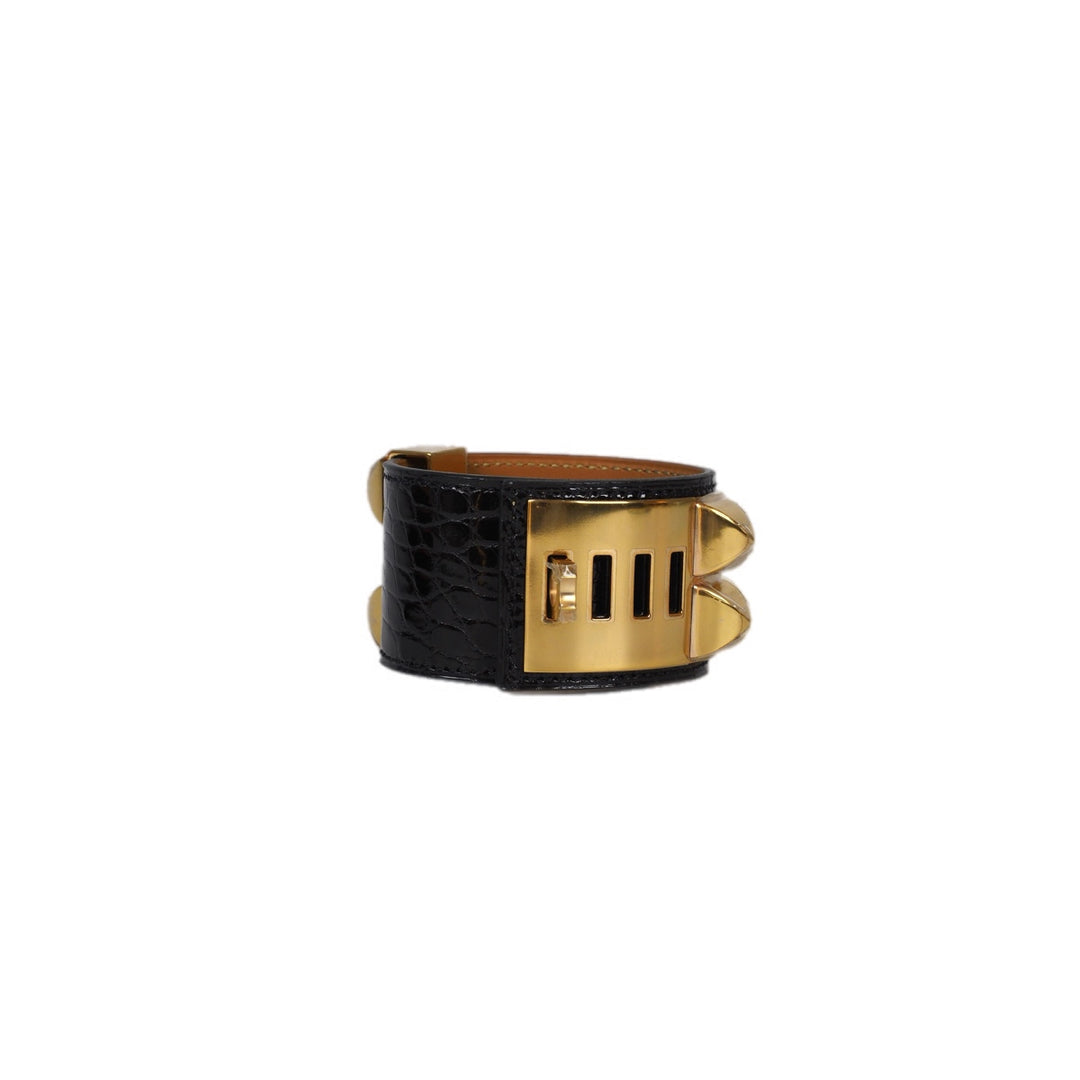 Hermes Black Alligator CDC Bracelet