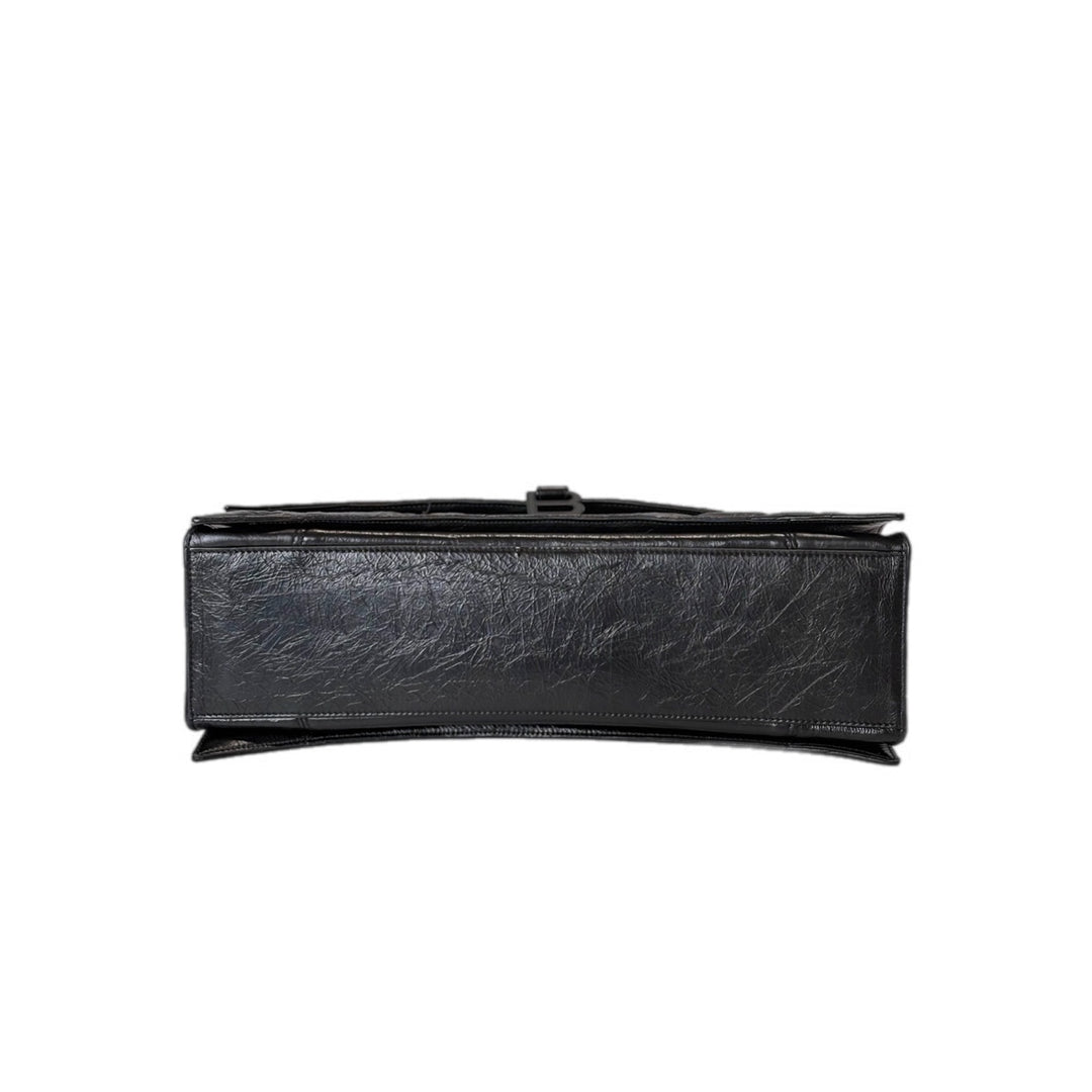 Balenciaga Crush Large Aged Calfskin Black