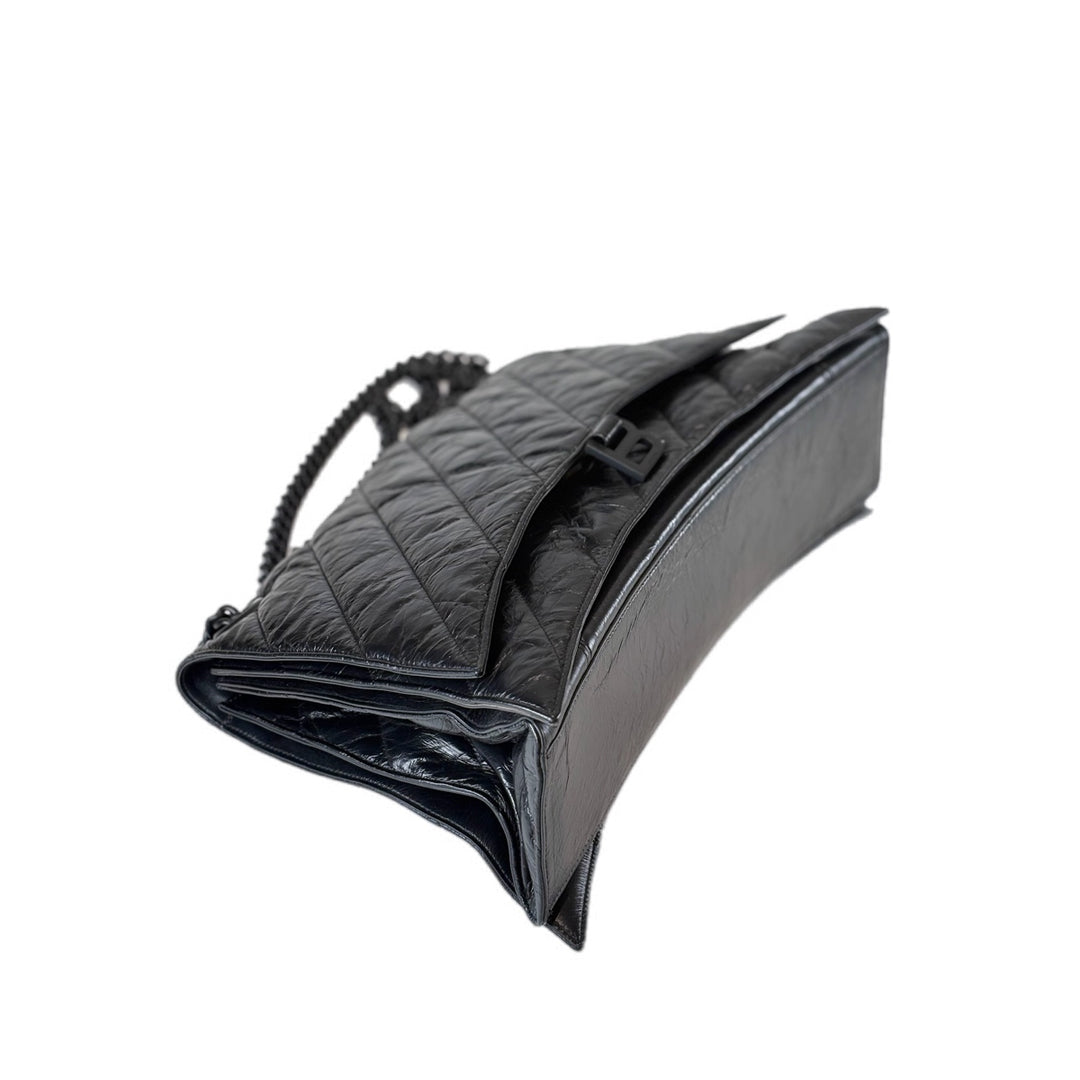 Balenciaga Crush Large Aged Calfskin Black