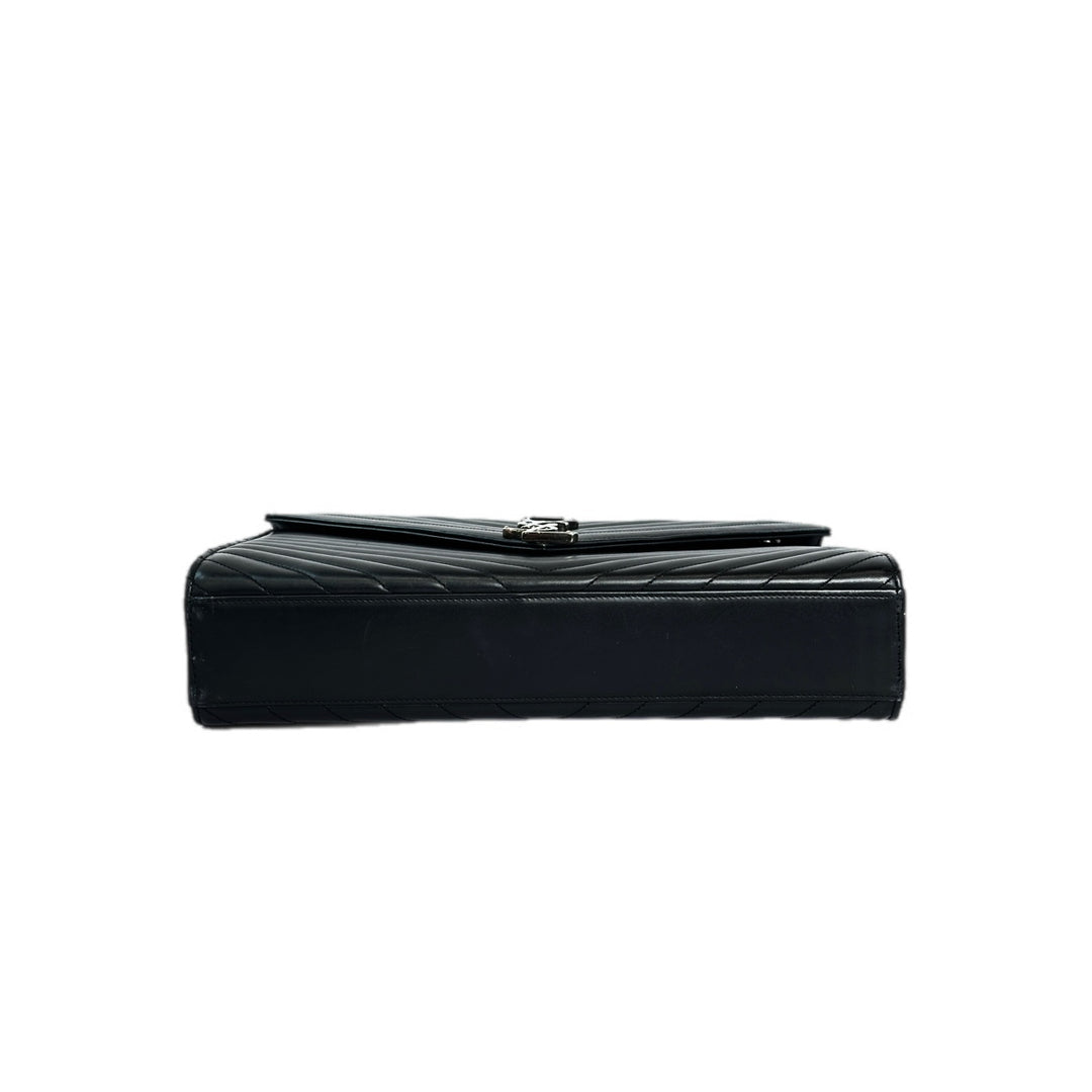 YSL Sunset Black Large Envelope Bag