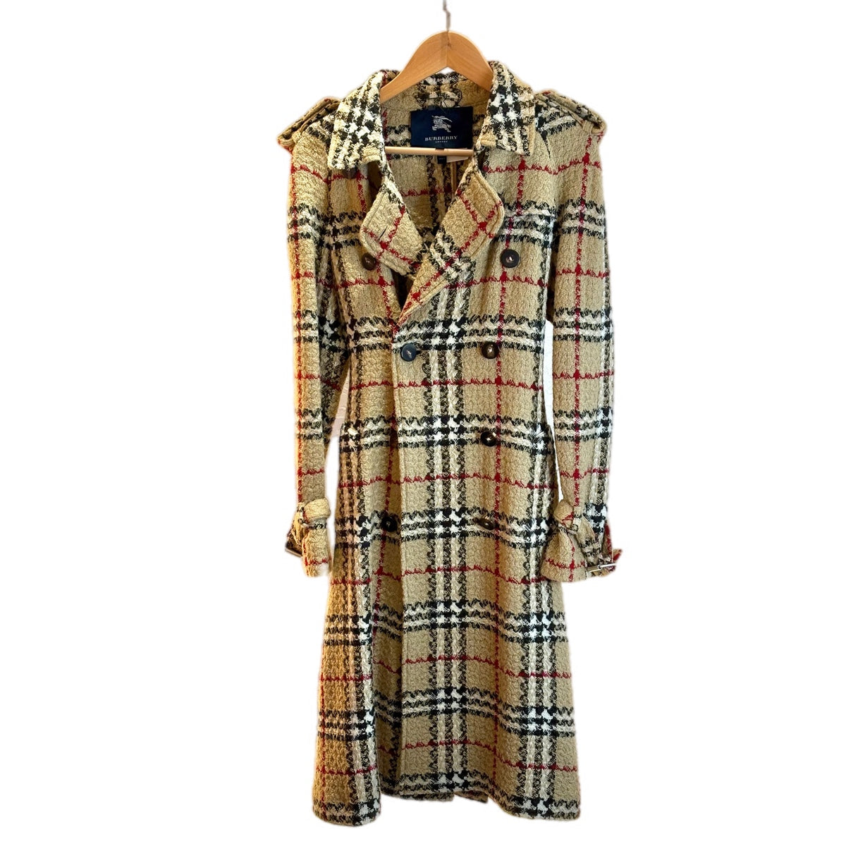 Burberry Trench Coat Check Tweed Wool #10