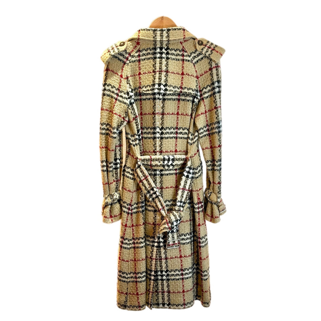 Burberry Trench Coat Check Tweed Wool #10