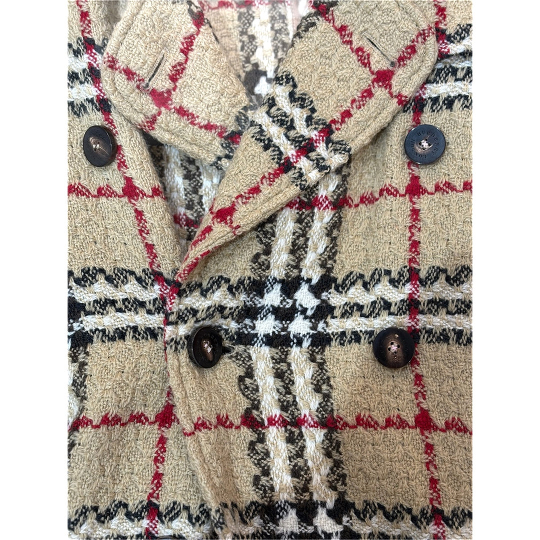 Burberry Trench Coat Check Tweed Wool #10
