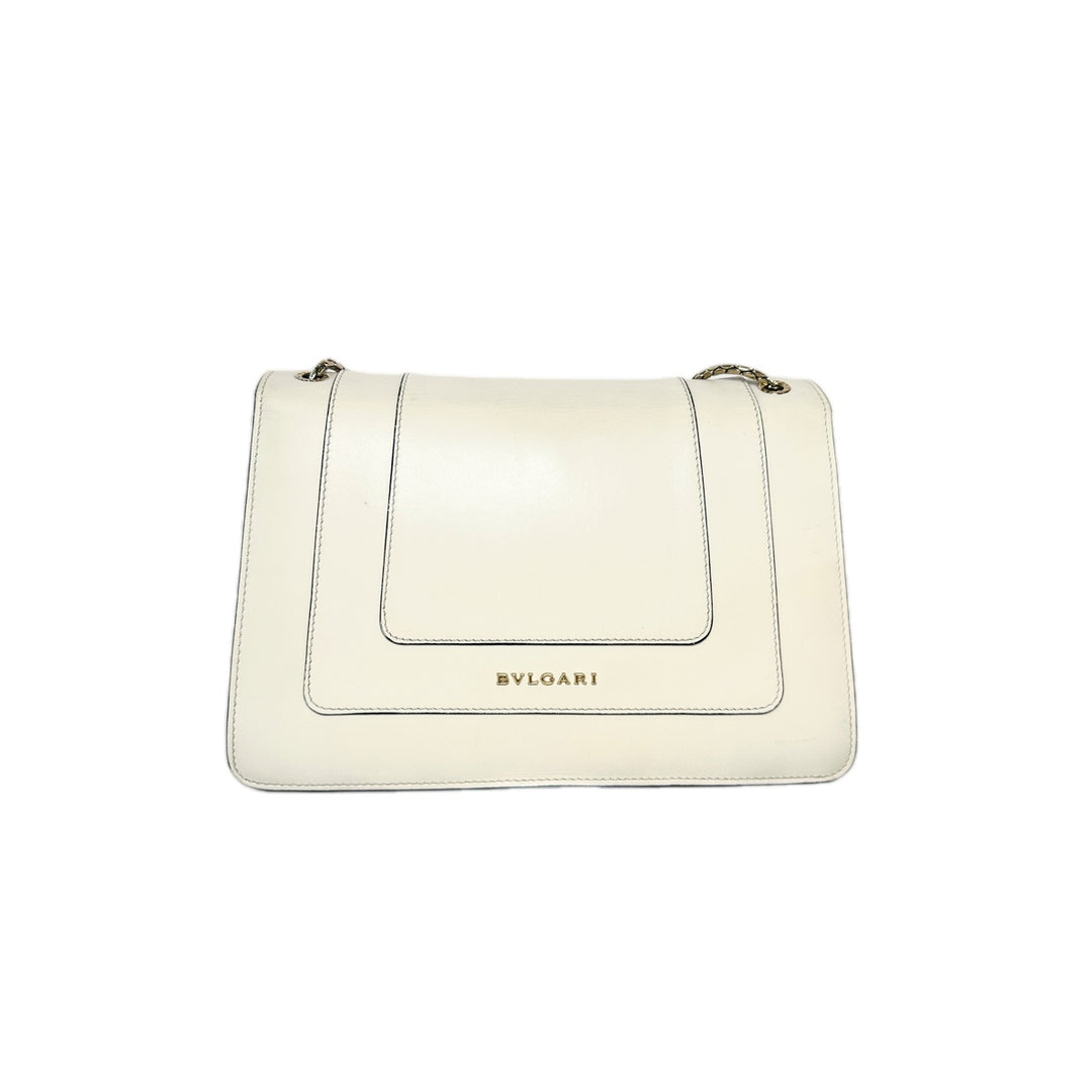 Bvlgari Serpenti Bag Cross Body Medium White