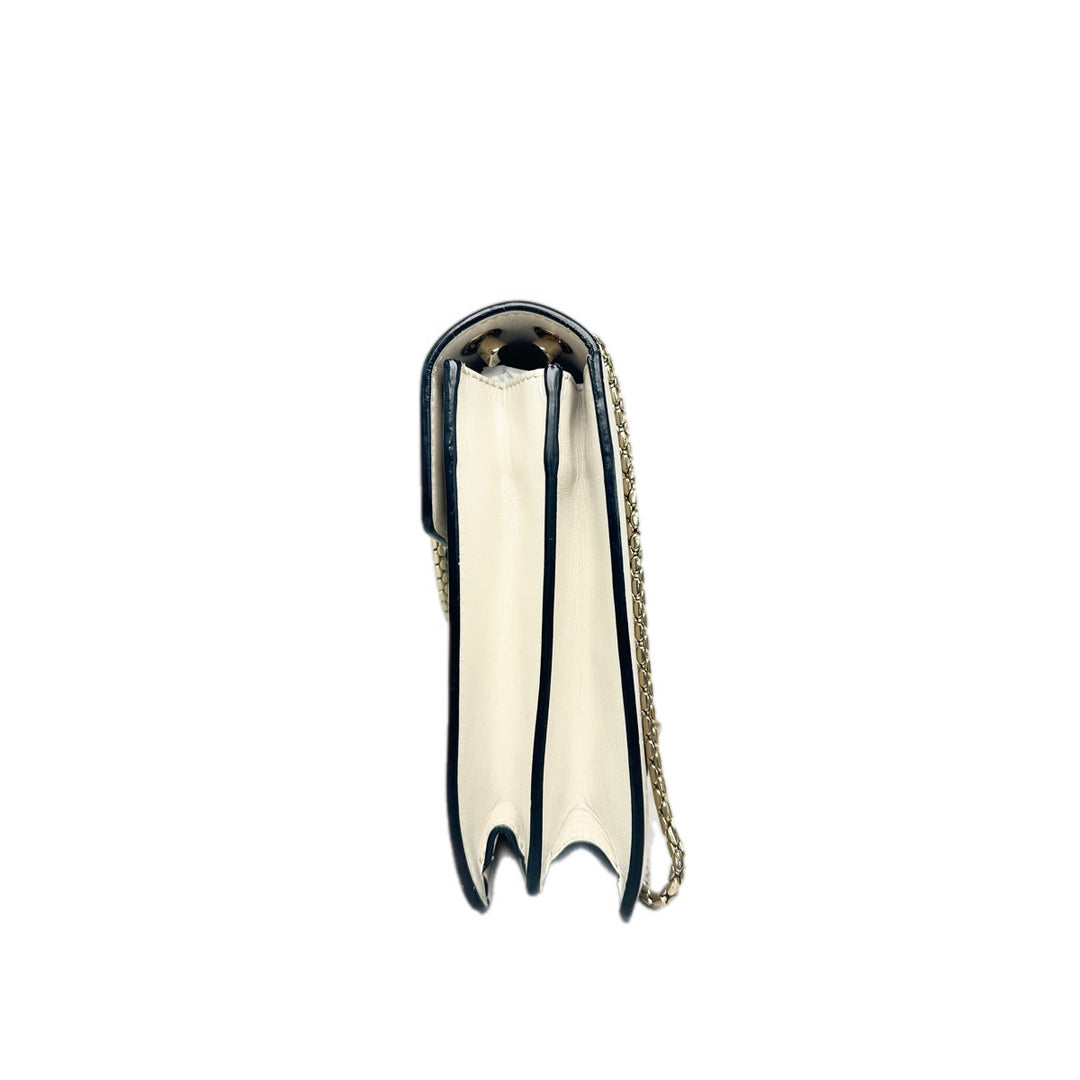 Bvlgari Serpenti Bag Cross Body Medium White