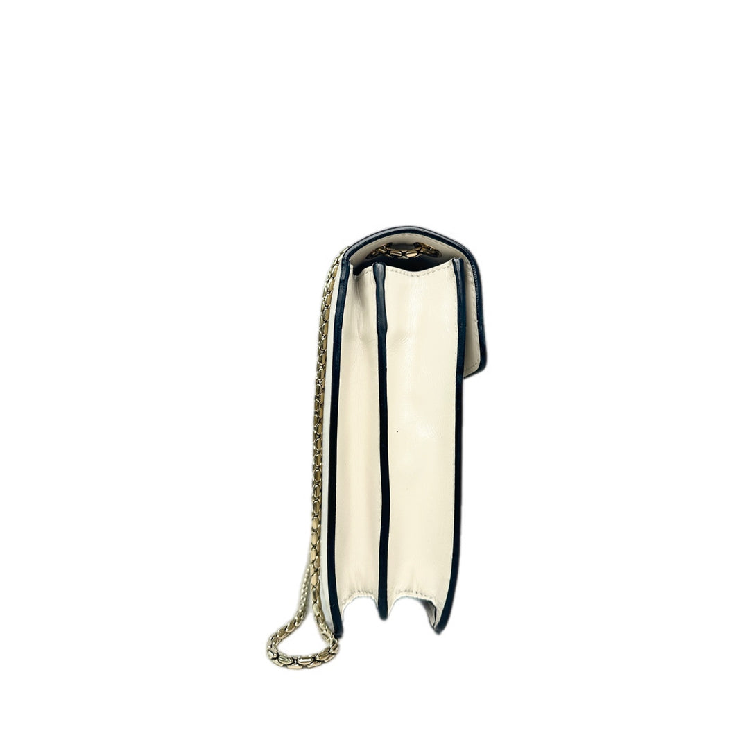 Bvlgari Serpenti Bag Cross Body Medium White