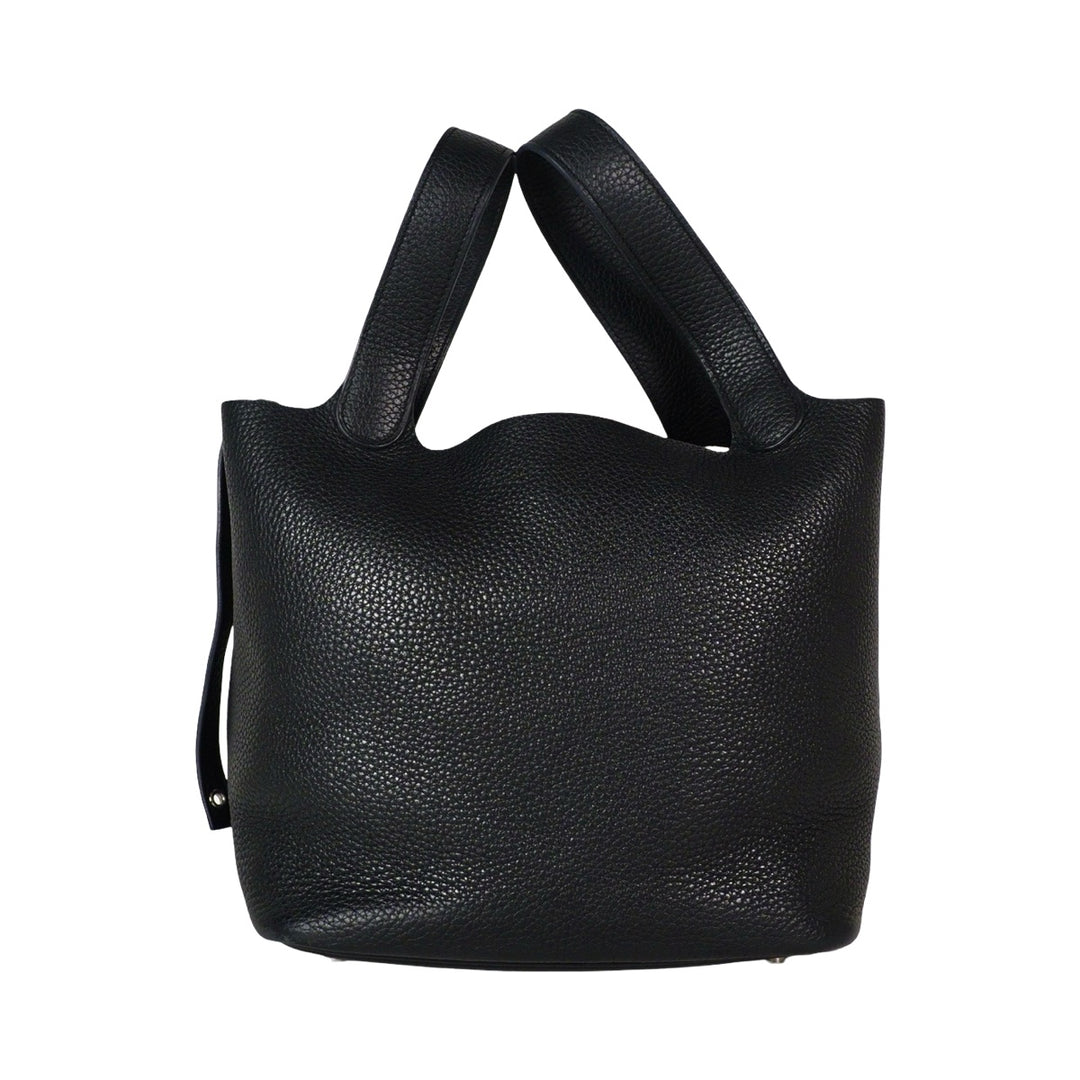 Hermes Picotin 22 Black TC Leather Bag