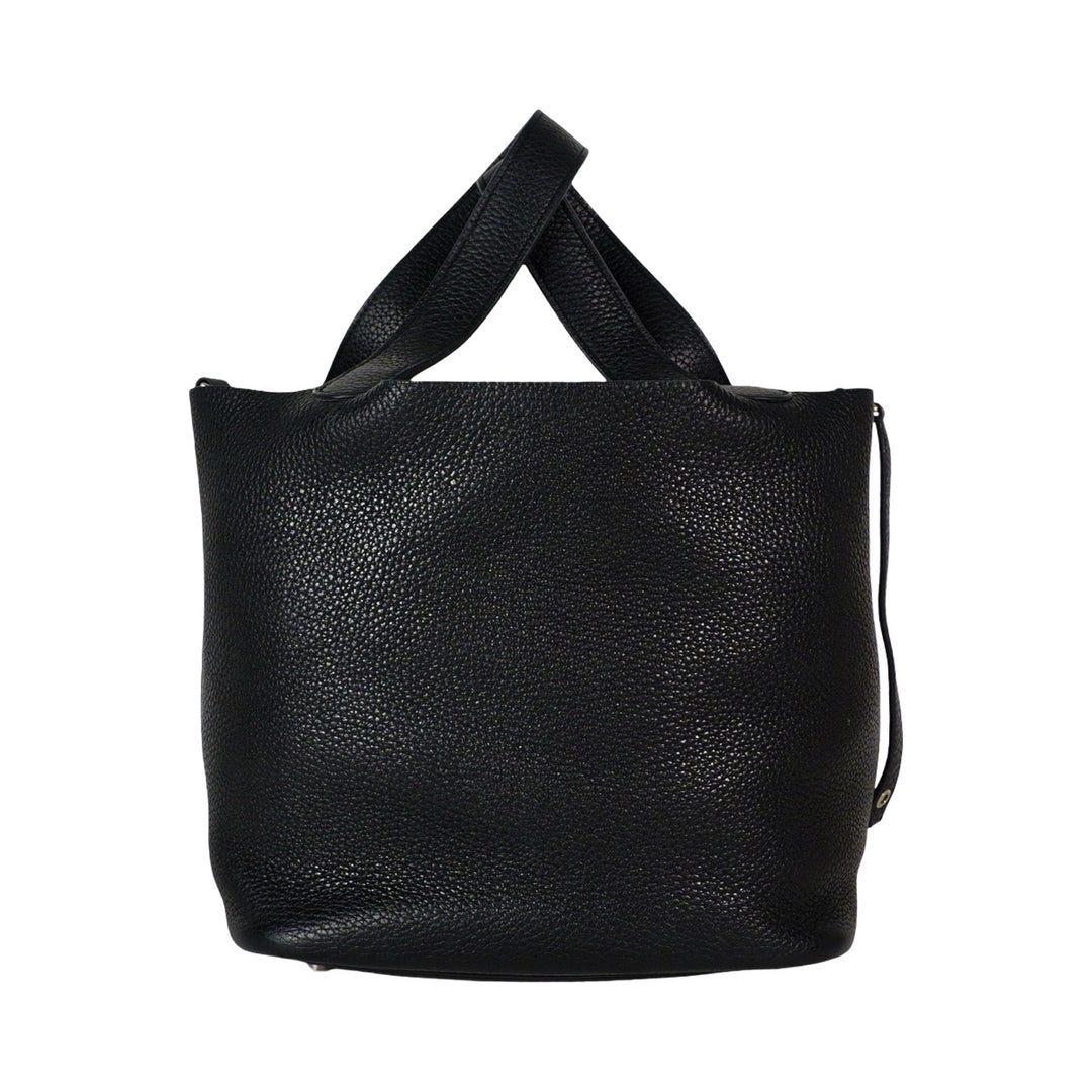 Hermes Picotin 22 Black TC Leather Bag