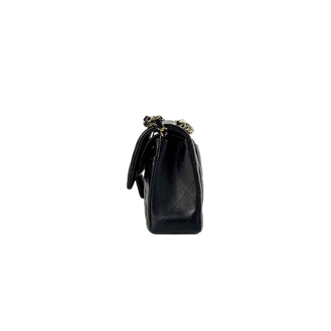 Chanel Classic Flap Small Lambskin Black Bag