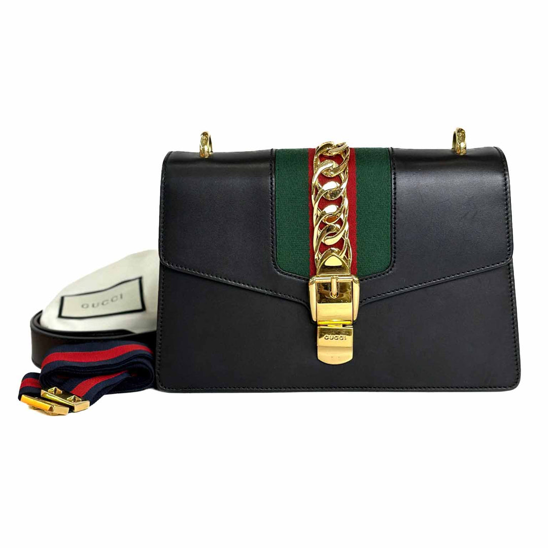 Gucci Small Black Sylvie Bag