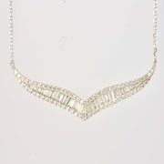 Natural White Diamond Necklace D0.45ct,18K
