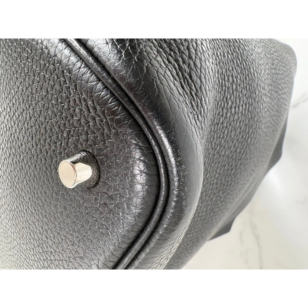 Hermes Picotin 22 Black TC Leather Bag