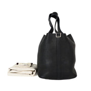 Hermes Picotin 22 Black TC Leather Bag