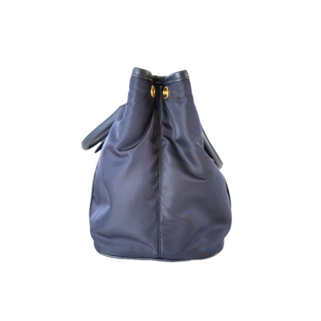 Prada Dark Blue Tote Bag