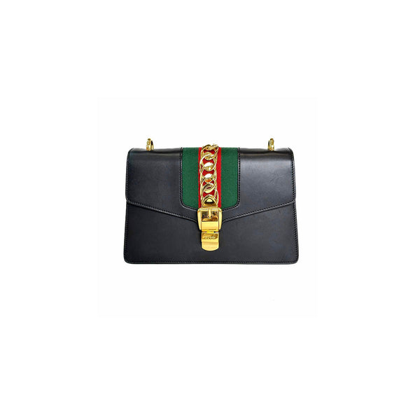Gucci Small Black Sylvie Bag - Jiaxyk
