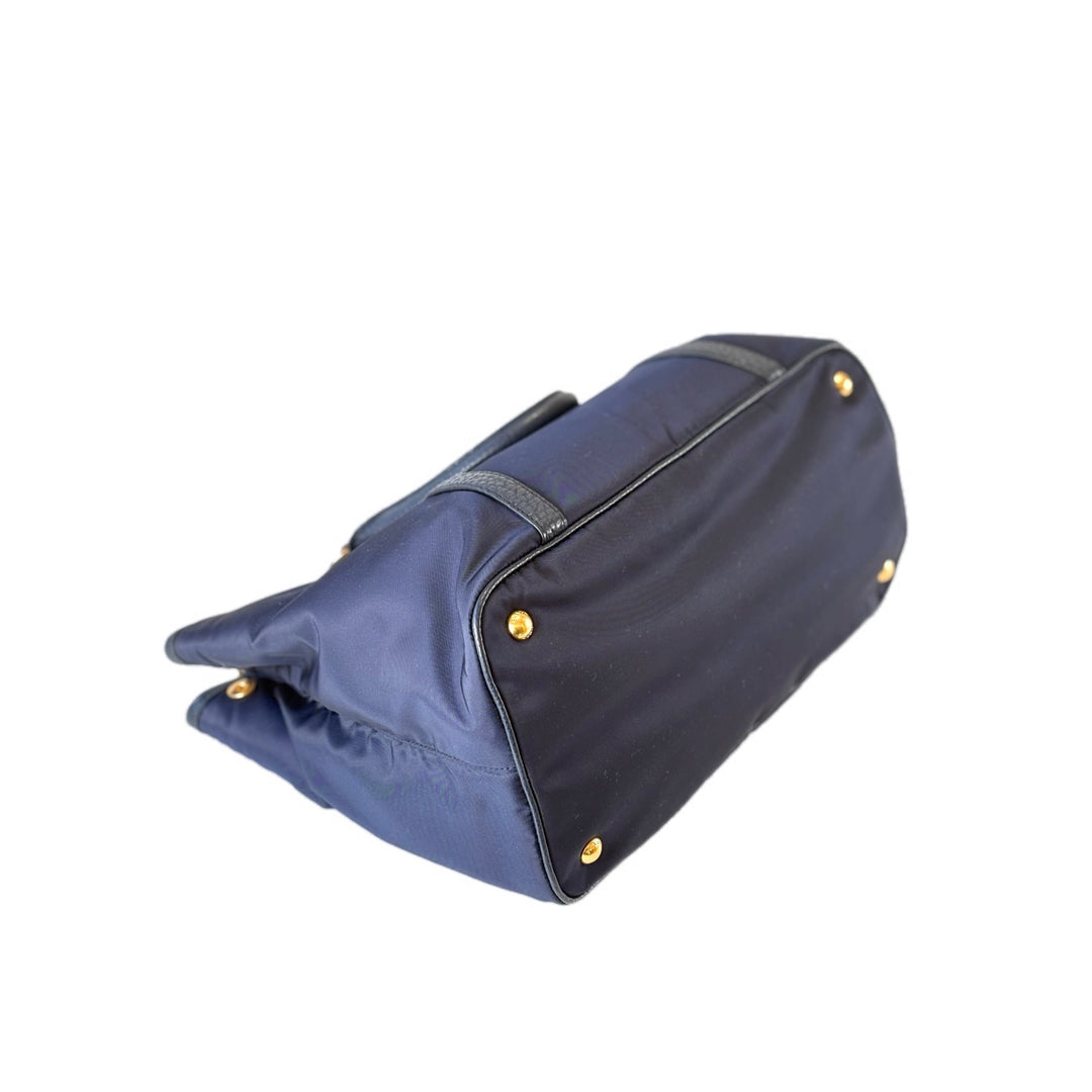 Prada Dark Blue Tote Bag