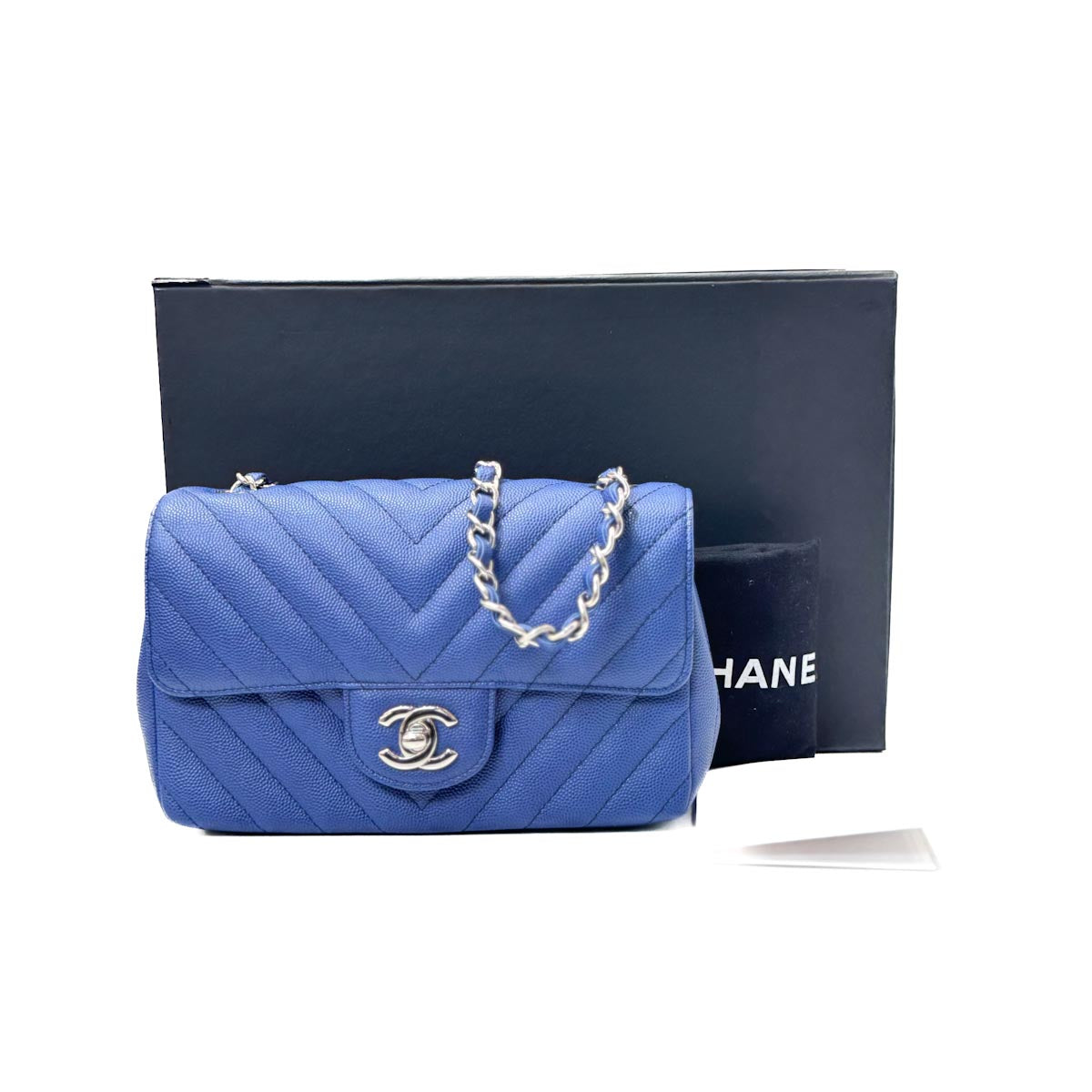 Chanel Classic Flap Mini Blue Caviar