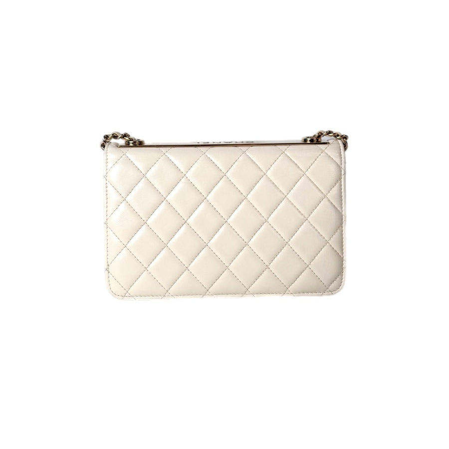 Chanel Trendy CC WOC Bag White Lambskin