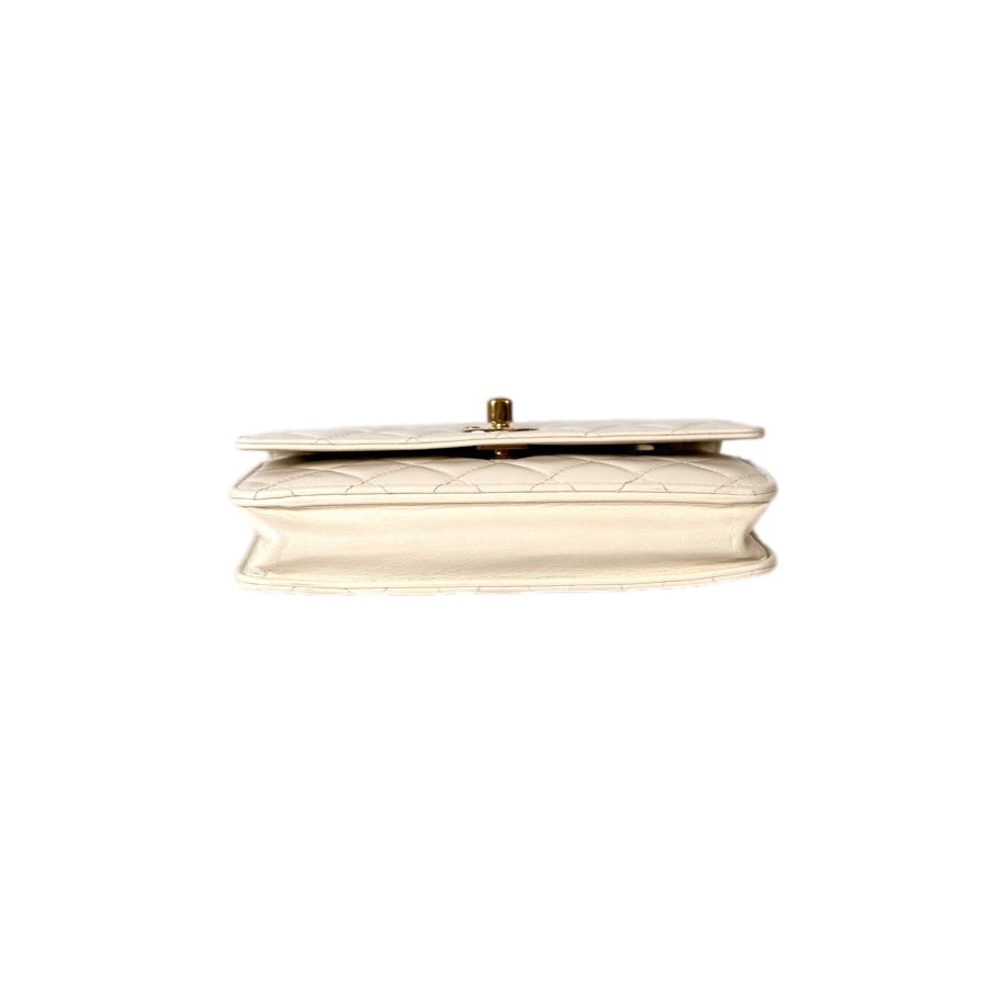 Chanel Trendy CC WOC Bag White Lambskin
