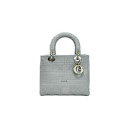 Dior Medium Grey Lady D-Lite Bag - Jiaxyk