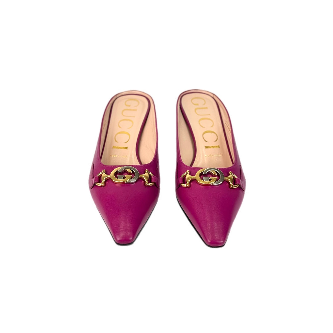 Gucci GG Zumi Malaga Pink Shoes #38.5