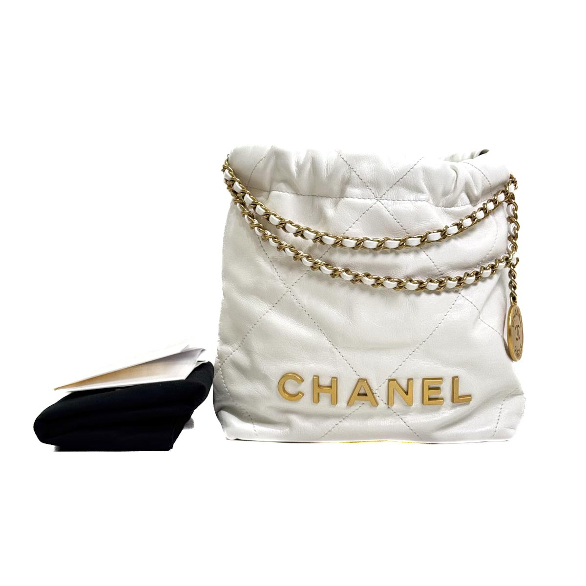 Chanel Mini 22 Bag White