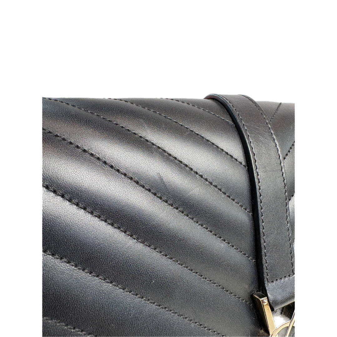 YSL Sunset Black Large Envelope Bag