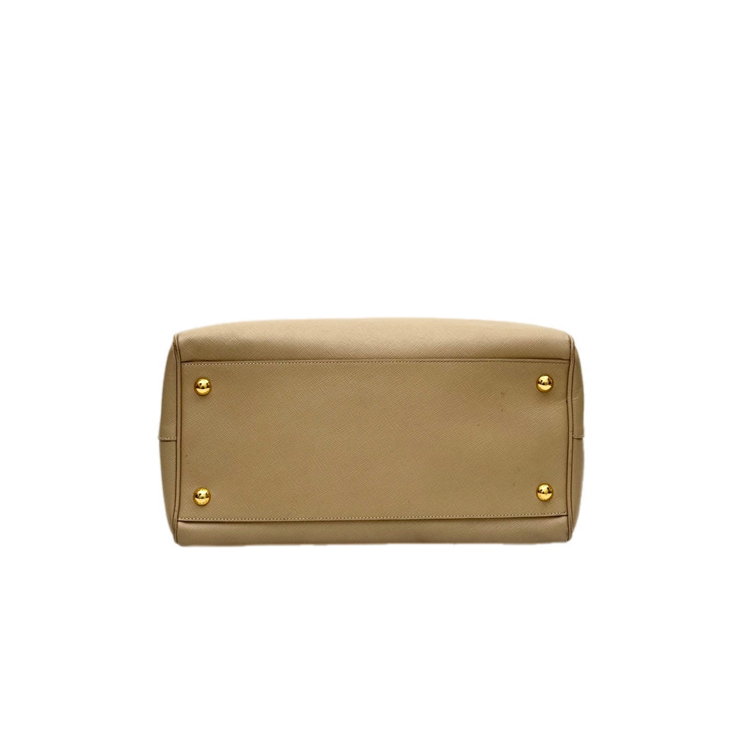 Prada Saffiano Boston Bag With Strap