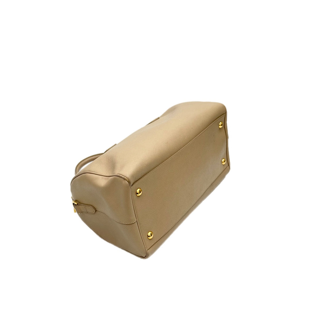 Prada Saffiano Boston Bag With Strap