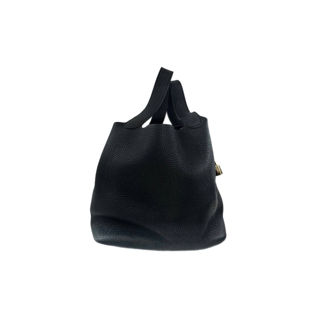 Hermes Picotin 22cm Bag Black TC