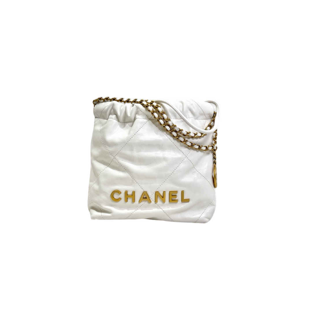 Chanel Mini 22 Bag White