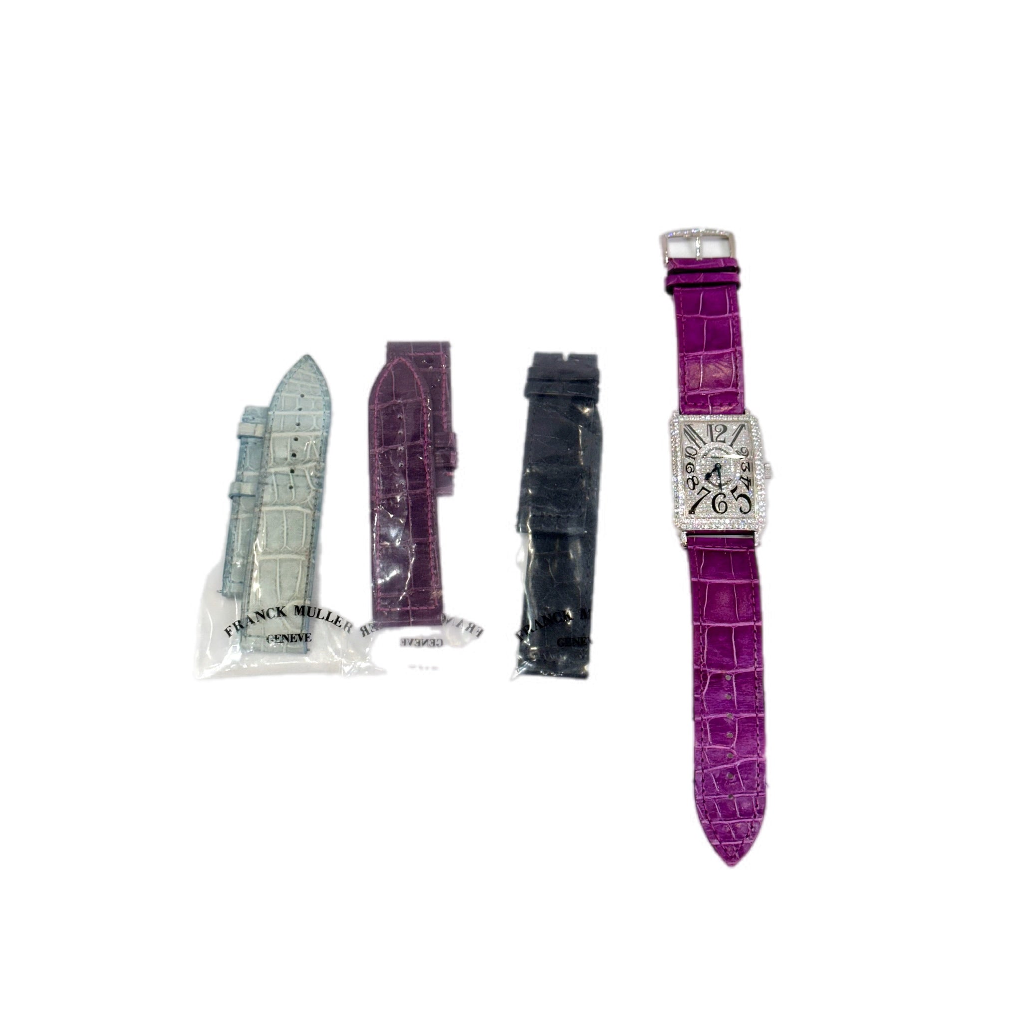 Franck Muller Long Island Auto Watch White Gold