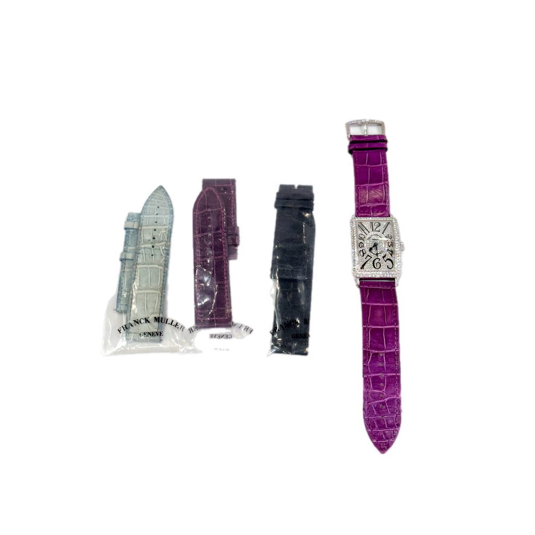 Franck Muller Long Island Auto Watch White Gold