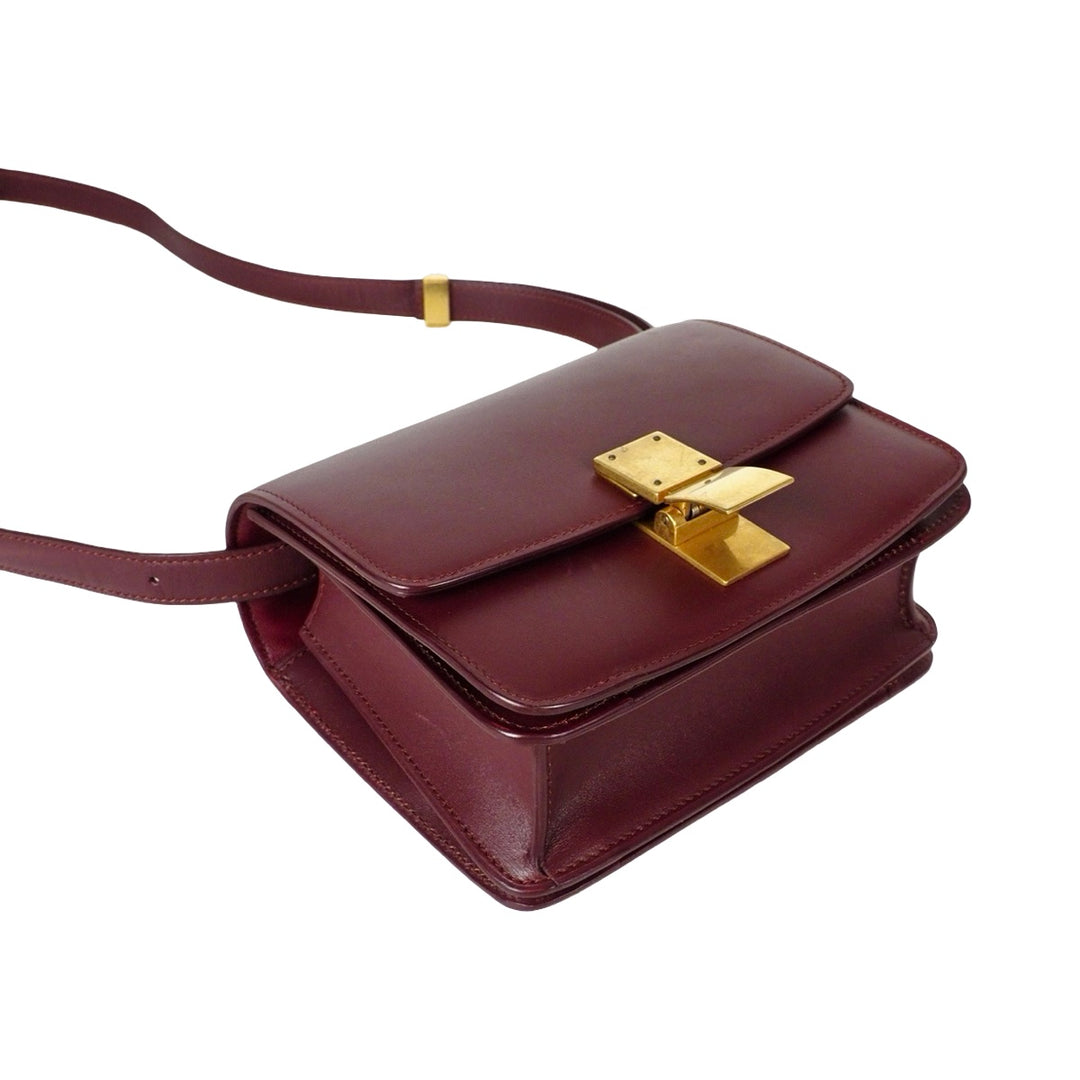 Celine Red Classic Box Mini Bag