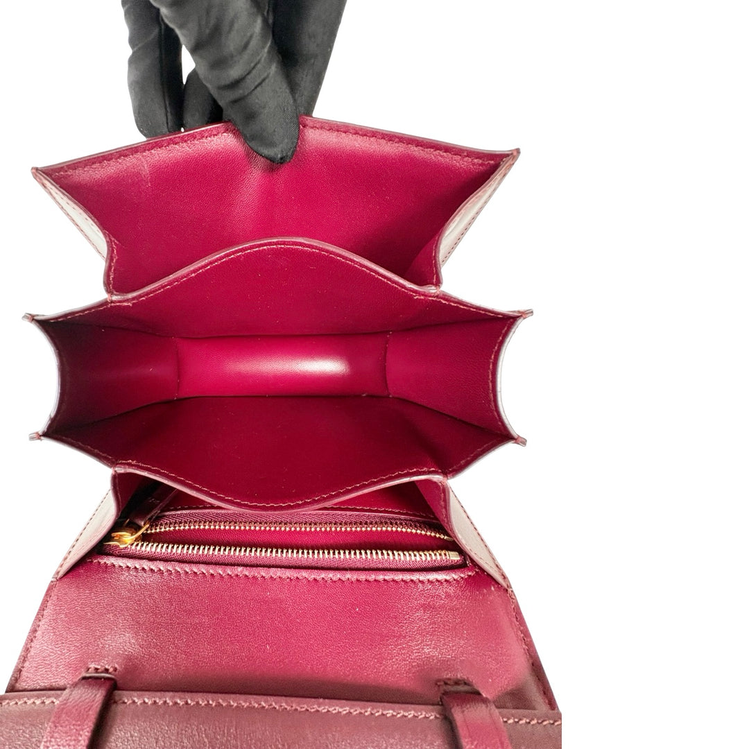 Celine Red Classic Box Mini Bag
