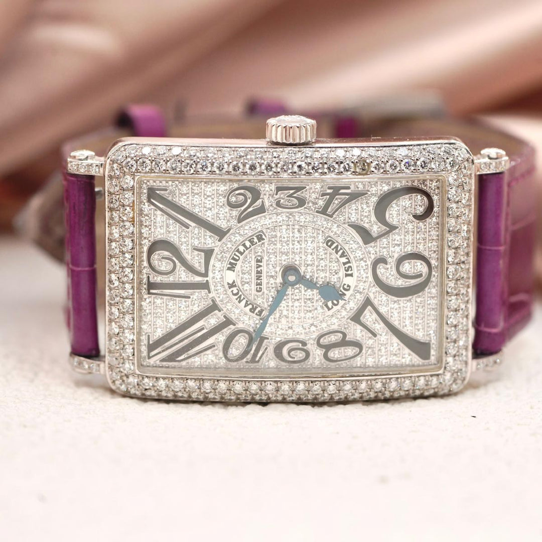 Franck Muller Long Island Auto Watch White Gold
