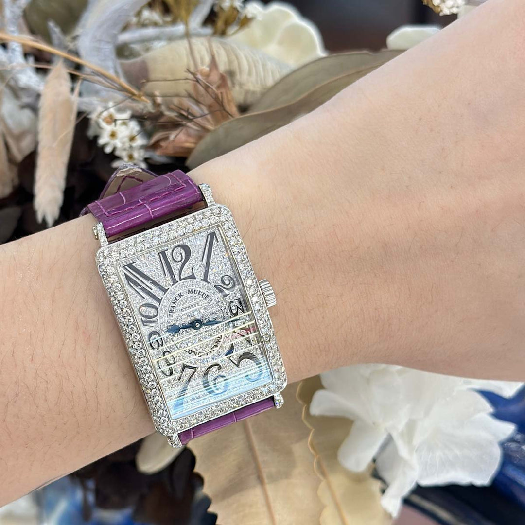 Franck Muller Long Island Auto Watch White Gold