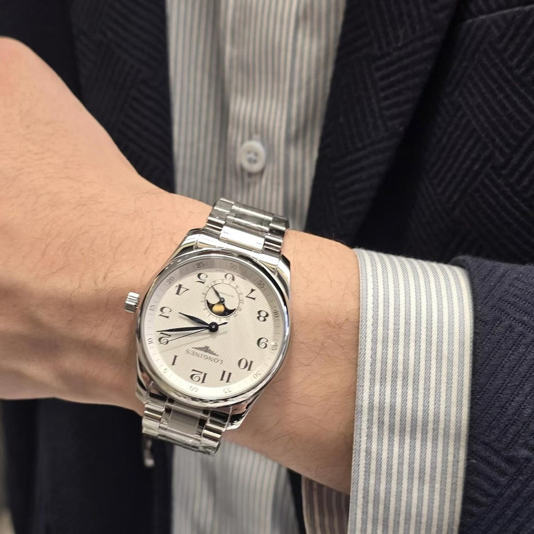 Longines Master Collection Moonphase Steel Auto Watch 42mm